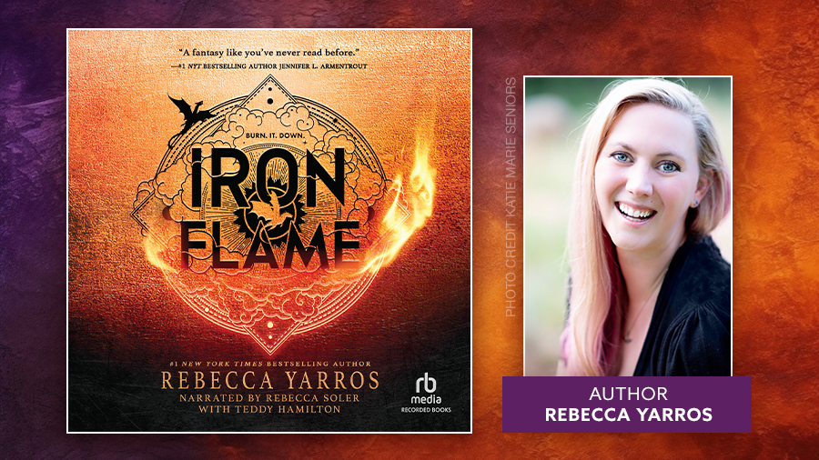 Rebecca-Yarros-Author-Photo-Iron-Flame-Audiobook-Cover